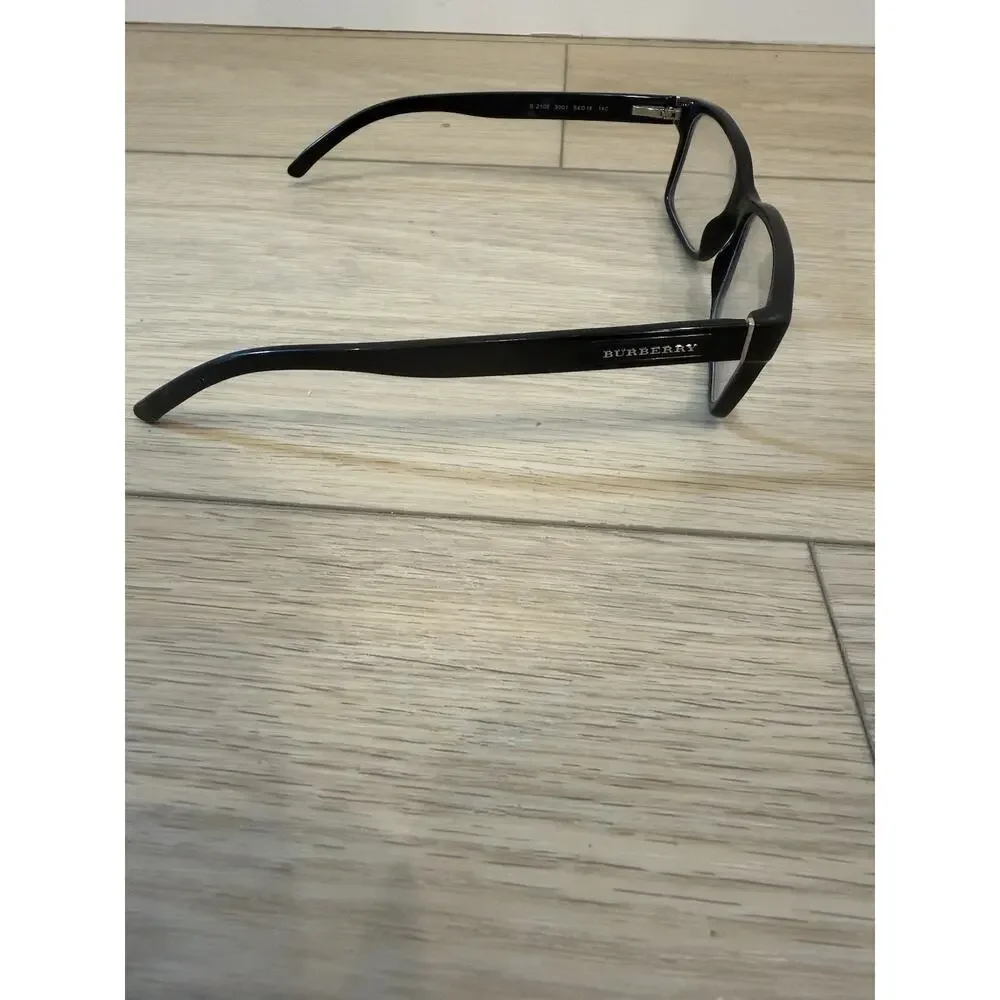 Burberry B2108 3001 Black Rectangle Eyeglasses Frames 54-16-140